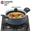 Hawkins Handi ICH30G, 3 Litre, Induction Compatible, Ceramic Nonstick with Glass Lid