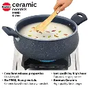 Hawkins Handi ICH50G, 5 Litre, Induction Compatible, Ceramic Nonstick with Glass Lid 