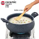 Hawkins Handi ICH50G, 5 Litre, Induction Compatible, Ceramic Nonstick with Glass Lid 