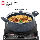 Hawkins Handi ICH50G, 5 Litre, Induction Compatible, Ceramic Nonstick with Glass Lid 