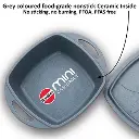 Hawkins Die Cast Square Mini Casserole MCSG75 Grey 0.75 Litre with Glass Lid