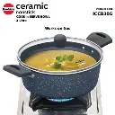 Hawkins Cook n Serve Bowl ICCB30G, 3 Litre Induction Compatible, Ceramic Nonstick   with Glass Lid