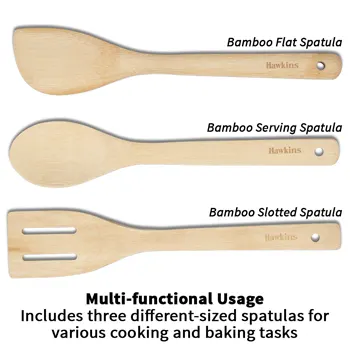 Hawkins Bamboo Spatula BSPTL3N- Set of 3 