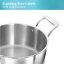 Hawkins SS Cook n Serve Bowl PSC30S, 3 Litre, Stainless Steel, Tri-ply PRO with Lid