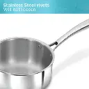 Hawkins SS Tri-ply PRO Sauce Pan PSSP25S, Stainless Steel, Induction compatible, 2.5 Litre with SS Lid