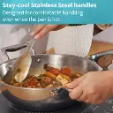 Hawkins SS Tri-ply PRO Deep-Fry Pan PSK25S, Induction Compatible,Stainless Steel,2.5 Litre with SS Lid