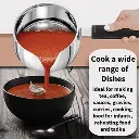 Hawkins Stainless Steel T Pan SST15G,1.5 Litre, Induction Compatible with Glass Lid (4.7 mm Thick)