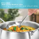 Hawkins SS Tri-ply PRO Handi PSH30S, Stainless Steal, Induction Compatible, 3 Litre with SS Lid