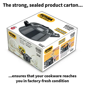 Futura Handi Saucepan AH3S Hard Anodised  3 Litre with Hard Anodised Lid (4.06 mm Thick)