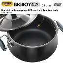 Futura Nonstick Biryani Handi NBH12, 12 Litre with Hard Anodised Lid (4.06 mm Thick)
