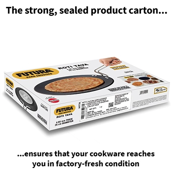 Futura Roti Tava IART26, 26cm, Induction Compatible, Hard Anodised  (4.88 mm Thick)