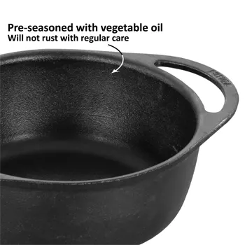 Futura Cast Iron Baby Casserole CIC125G with Glass lid 1.25 Litre