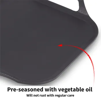 Futura Cast Iron Square Chapati Tava CIST26 26 cm 