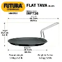 Futura Flat Chapati Tava INFT26, Induction Compatible, Nonstick  26 cm (4.88 mm Thick)