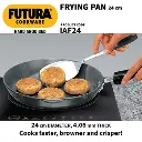 Futura Frying Pan IAF24 24 cm Induction Compatible Hard Anodised  (4.06 mm Thick)
