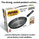 Futura Frying Pan IAF24 24 cm Induction Compatible Hard Anodised  (4.06 mm Thick)
