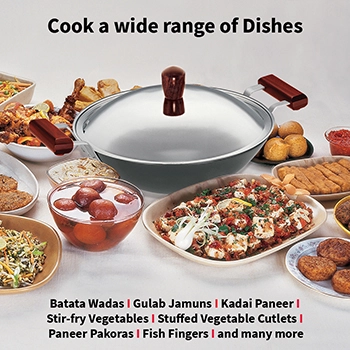 Hawkins Deep-Fry Pan IAD25S, Induction Compatible, Hard Anodised 2.5 Litre with Stainless Steel Lid (Flat Bottom, 4.06 mm Thick)