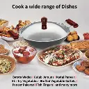 Hawkins Deep-Fry Pan IAD25S, Induction Compatible, Hard Anodised 2.5 Litre with Stainless Steel Lid (Flat Bottom, 4.06 mm Thick)