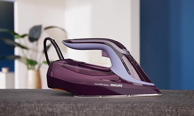 PHILIPS STEAM IRON DST8021/36, Azur 8000 SERIES, 3000W, Purple 