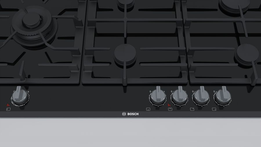 BOSCH BI HOB PRS926B70E/PRS9A6D70 90CM 5G BLK DUAL WOK