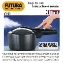 Futura Pressure Cooker IFP30 Hard Anodised 3 Litre (works of Gas+Induction)