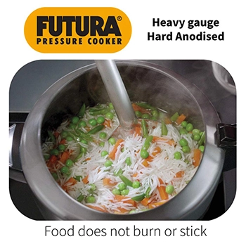 Futura Pressure Cooker IFP30 Hard Anodised 3 Litre (works of Gas+Induction)