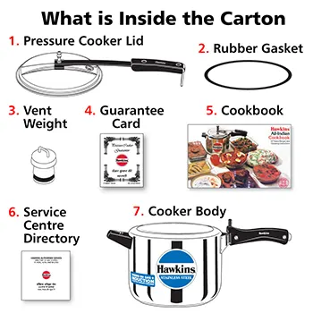 Hawkins Pressure Cooker HSS50 Stainless Steel 5 Litre (Induction)