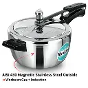 Hawkins Pressure Cooker HSST35 Tri-Ply Stainless Steel 3.5 Litre (Works on Gas+Induction)