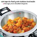 Hawkins Pressure Cooker HSST35 Tri-Ply Stainless Steel 3.5 Litre (Works on Gas+Induction)