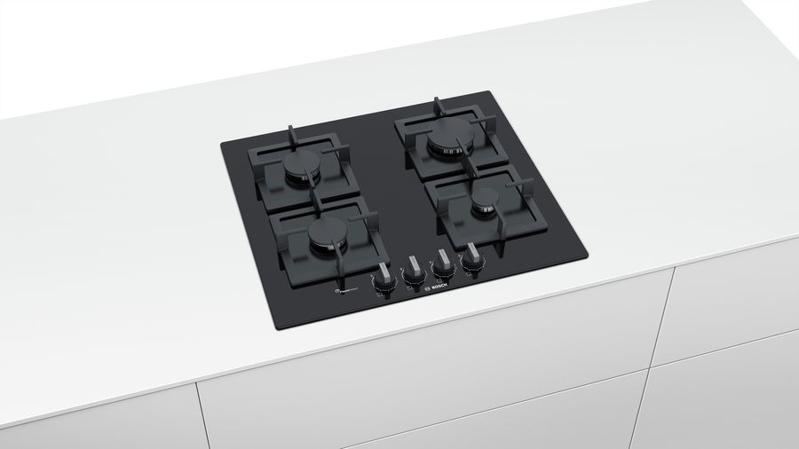 BOSCH BI HOB PPP6A6B20 60CM 4G BLK GLASS FRON 