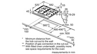 BOSCH BI HOB PGP6B5B60 60CM 4G SS FRONT KNOBS