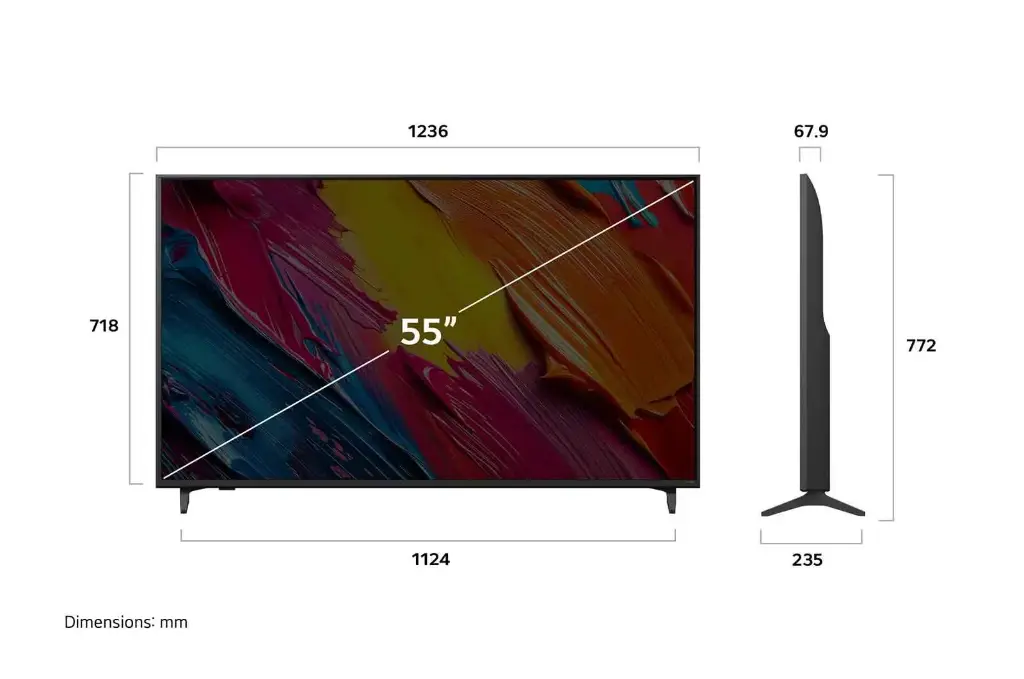 LG 55QNED70A6A 55" QNED TV - AI 4K 