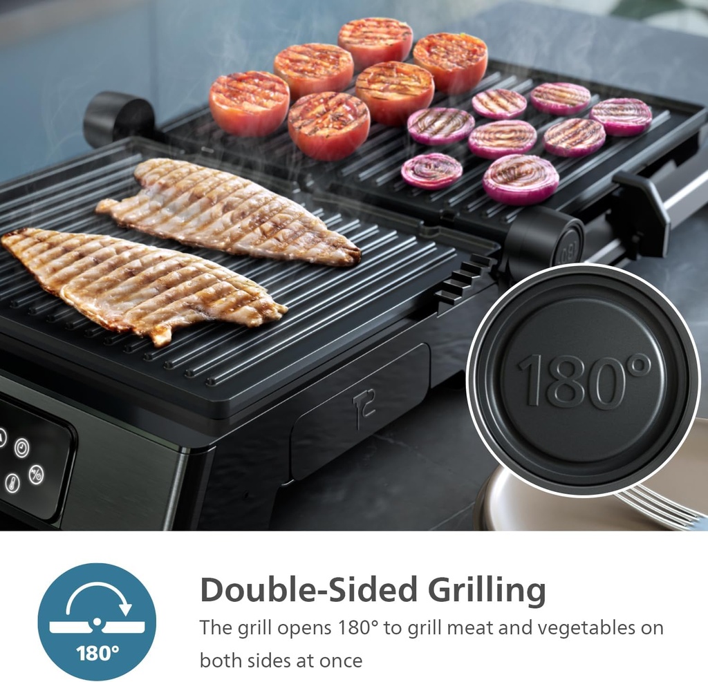 PHILIPS CONTACT GRILL HD6307/70, DIGITAL, SS 