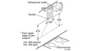 BOSCH BI HOOD DWP64CC50Z 60CM SS CHIMNEY WALL MOUNTED