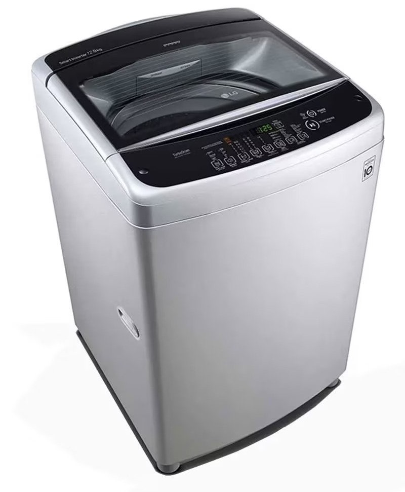 LG T1288NEHGE Top Load Washing Machine, 12KG - Smart Inverter Control, TurboDrum, Auto PreWash