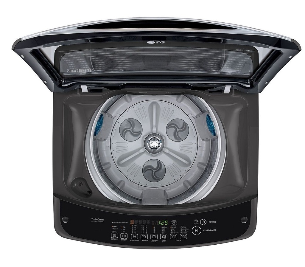 LG T1466NEHG2 Top Load Washing Machine, 14KG - Smart Inverter Control, Smart Motion, TurboDrum™