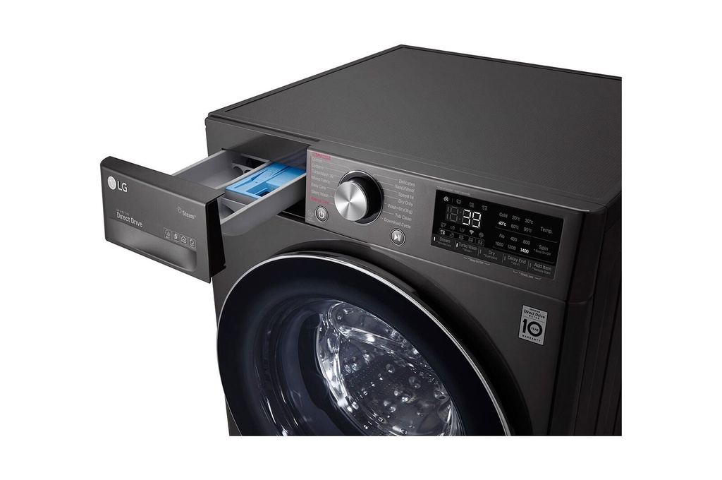 LG F4R5VGG2E Front Load Washer Dryer, 9/5KG - AI DD Technology, Steam Technology, Wi-Fi ThinQ™