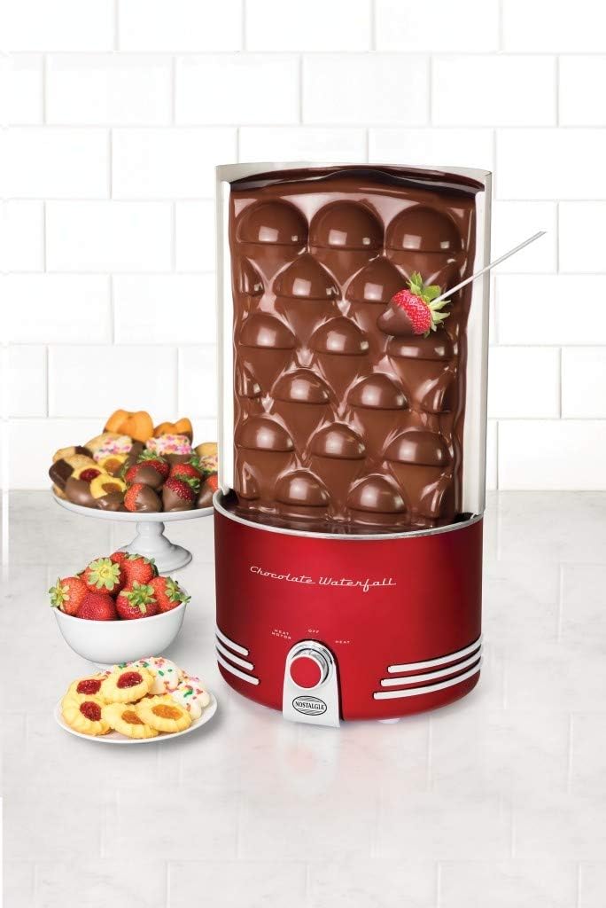 NOSTALGIA RETRO CHOCOLATE WATERFALL CWF48RR RED