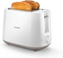 Philips Daily Collection Toaster - 900W, 8 Setting, Integrated Bun Warming Rack, Compact Design - HD2581/01