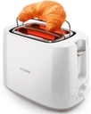 Philips Daily Collection Toaster - 900W, 8 Setting, Integrated Bun Warming Rack, Compact Design - HD2581/01