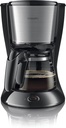 Philips Daily Collection HD7462 Drip coffee maker 1.2L 15cups Black, Stainless steel - coffee makers (freestanding, Semi-auto, Drip coffee maker, Ground coffee, Coffee, Black, Stainless steel)