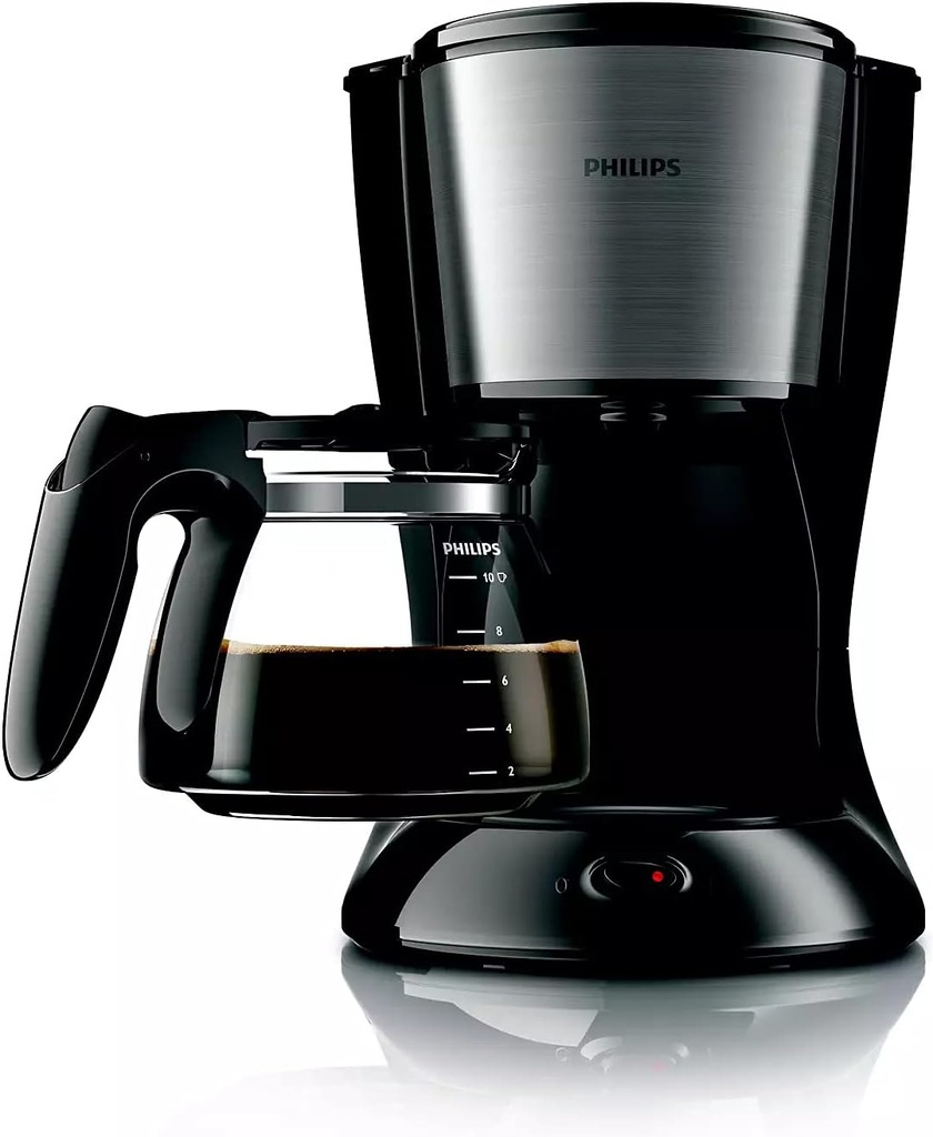 Philips Daily Collection HD7462 Drip coffee maker 1.2L 15cups Black, Stainless steel - coffee makers (freestanding, Semi-auto, Drip coffee maker, Ground coffee, Coffee, Black, Stainless steel)