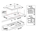 ARISTON BI HOB AQ 0160S 4E INDUCTION 60CM, DIGITAL CONTROL PANEL