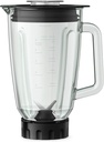 PHILIPS Series 5000 Blender, Metallic, 1000W metal, variable speed, 2l glass jar, 1 tumbler, problend 6, pulse button HR3573/91. 2 years warranty