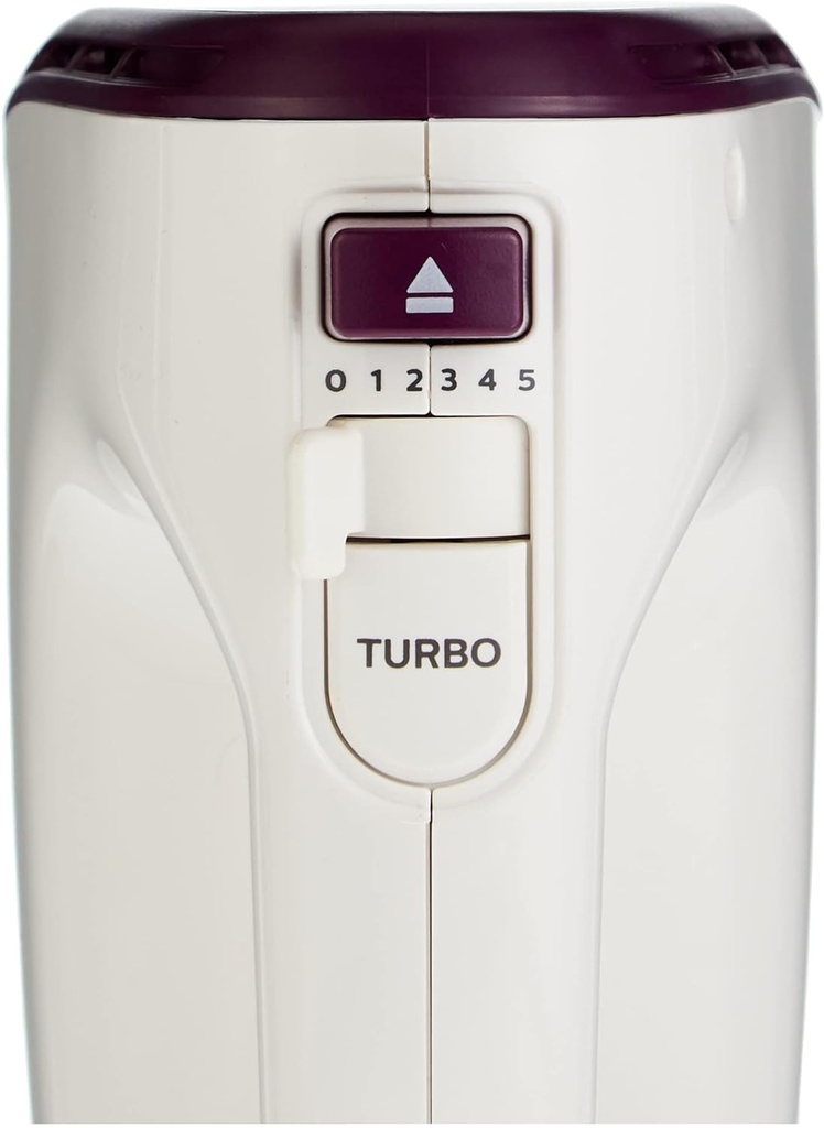 PHILIPS Daily Hand Mixer HR3740/11: 400W, 5 speeds and turbo, wire beaters and dough hooks, easy to clean, easy to eject
