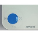KENWOOD DIGITAL KITCHEN SCALE WITH 6 WEIGHING UNITS, 3MM TEMPERED GLASS, TOUCH CONTROL, 3 AAA BATTERIES, TARE/ZERO FUNCTION, AUTO SHUT-OFF, WHITE,1G-8KG CAPACITY,WEP50.000WH