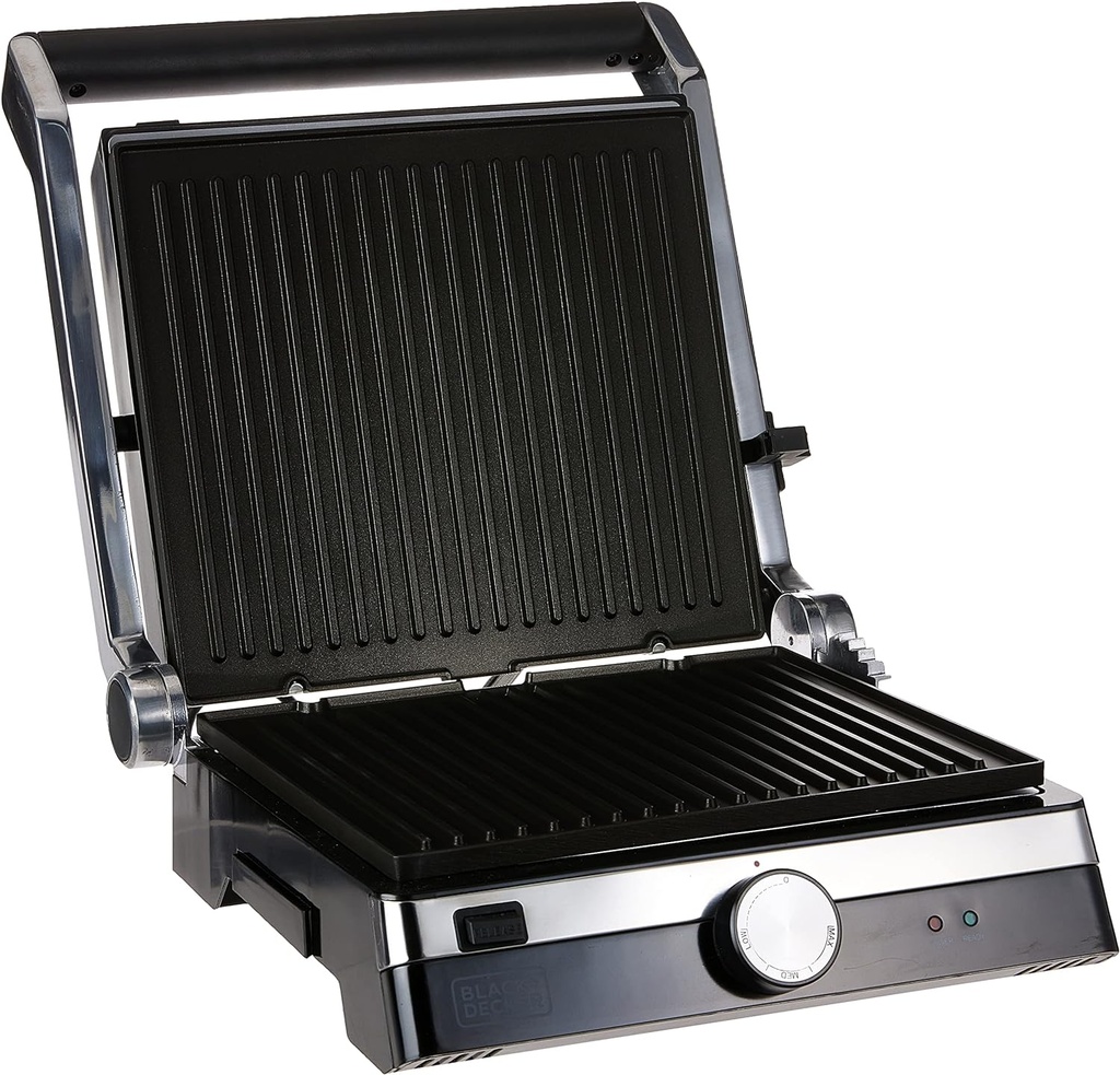BLACK & DECKER CG2000-B5 2000W CONTACT GRILL (180O ROTATION) WITH DETACHABLE PLATES
