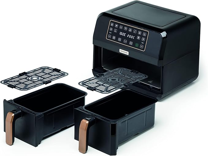 KENWOOD HFP70.000BK DUAL AIR FRYER - 4L+4L