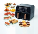 KENWOOD HFP70.000BK DUAL AIR FRYER - 4L+4L