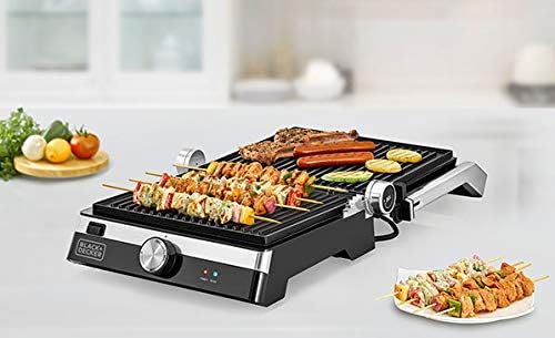 BLACK & DECKER CG2000-B5 2000W CONTACT GRILL (180O ROTATION) WITH DETACHABLE PLATES
